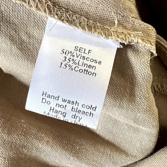 Womans Mod Ref The Hue Cut Out Wrap Tie Jumpsuit Tan Size Small - Picture 10 of 10